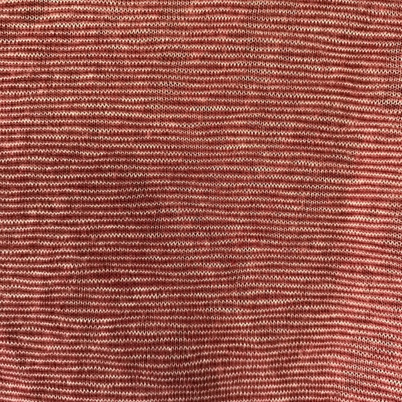 Loft Boatneck Striped Tee Top Pink Maroon - Picture 3 of 4